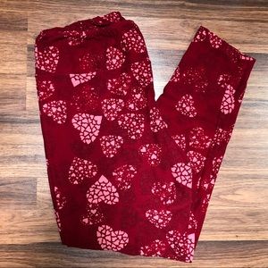 Heart pattern TC LuLaRoe Leggings